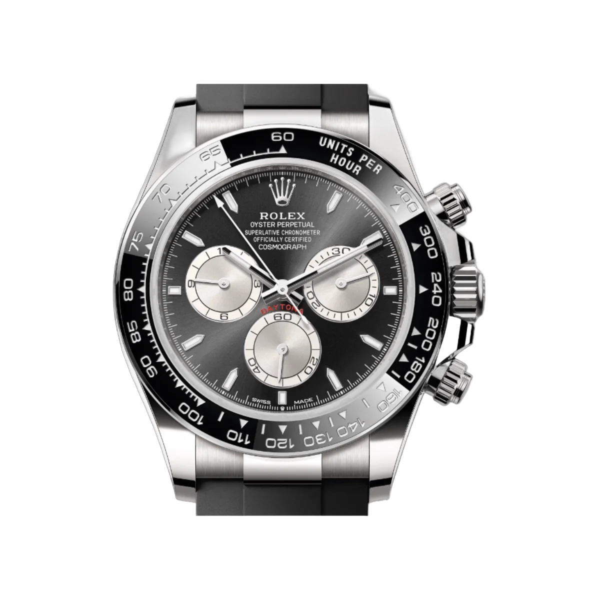 Rolex Cosmograph Daytona 126519lN-0002 White Gold Ceremic Bezel Black Rubber Strap Black Dial – additional product photo 2