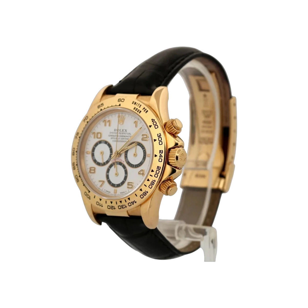 Rolex Cosmograph Daytona 16518 Yellow Gold 40mm White Dial Men's Watch – additional product photo 2