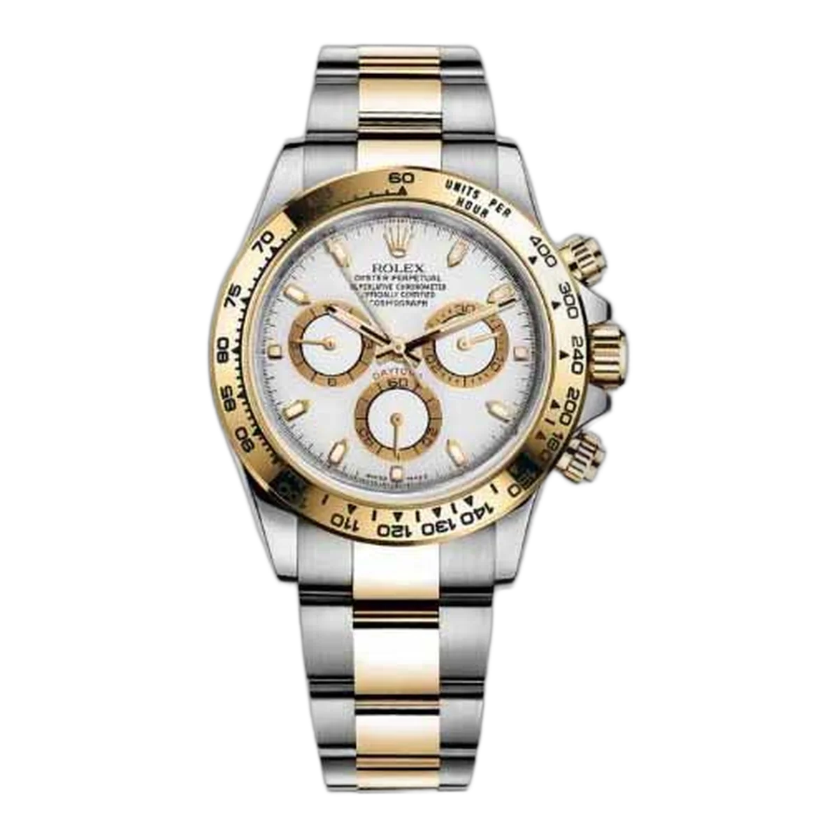 Rolex Cosmograph White Dial 40Mm Stainless Steel/18K Yellow Gold Men's Watch