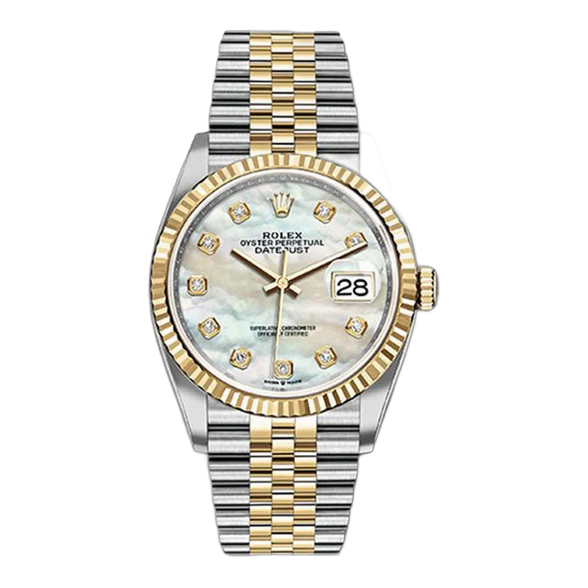 Rolex Datejust 126233 MDJ Mother Of Pearl Diamond Dial 36Mm Ladies' Watch