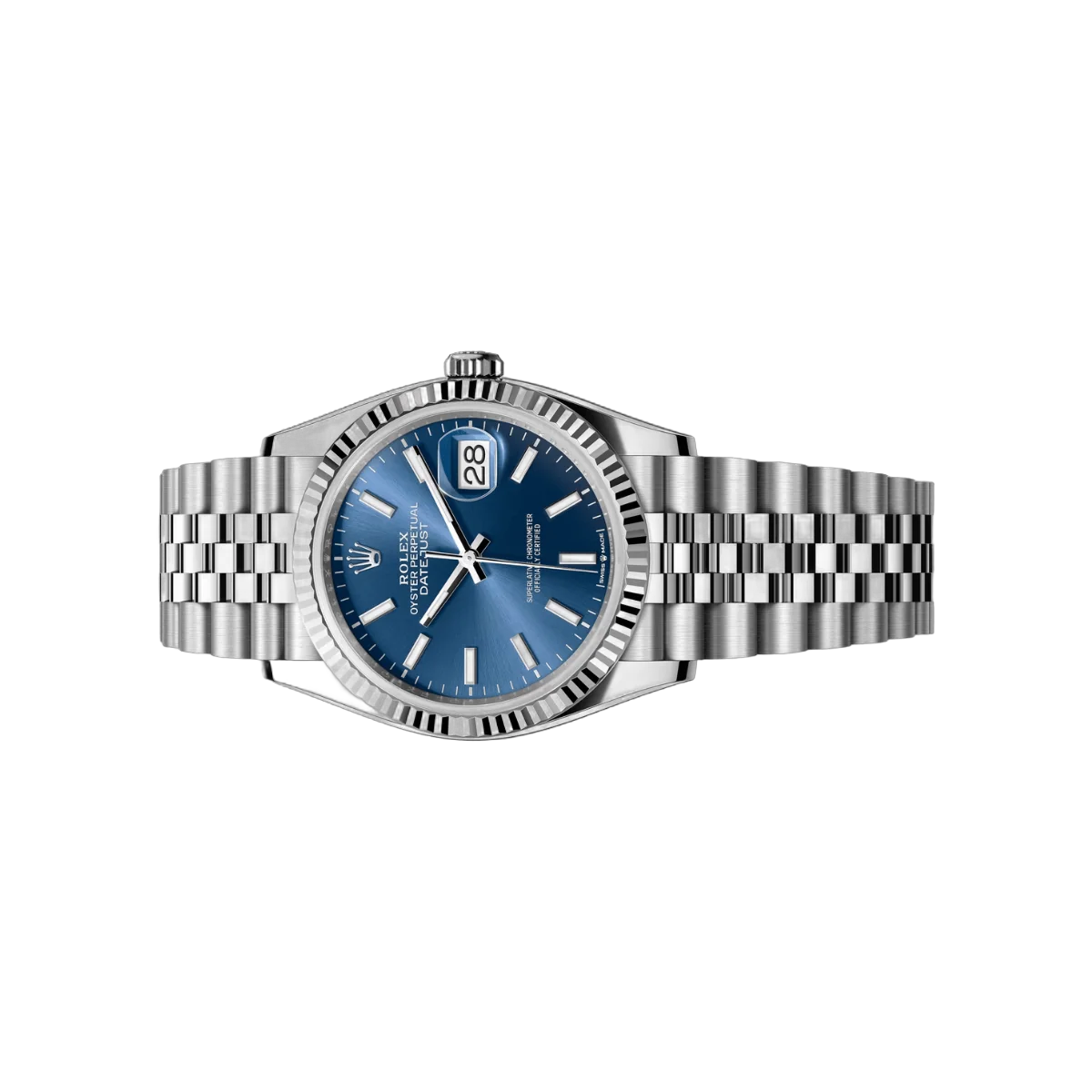 Rolex Datejust 126234-0017 Oystersteel White Gold Bright Blue Dial 36mm Unisex Watch – additional product photo 2