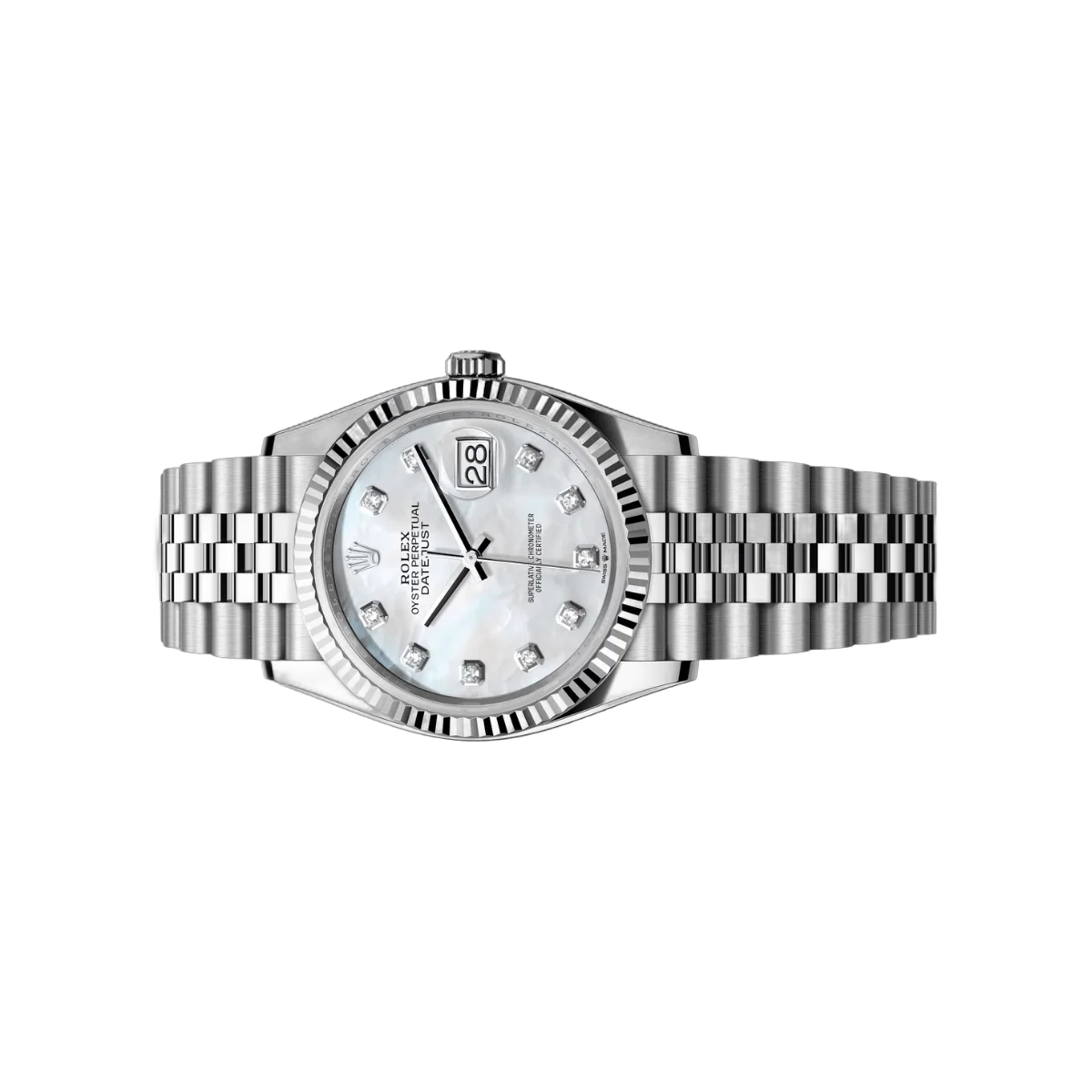 Rolex Datejust 126234-0019 Oystersteel White Gold 36mm MOP Dial Women’s Watch – additional product photo 2
