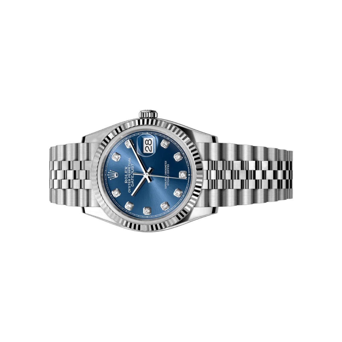 Rolex Datejust 126234-0037 Oystersteel White Gold Diamond Numerals Bright Blue Dial 36mm Unisex Watch – additional product photo 2