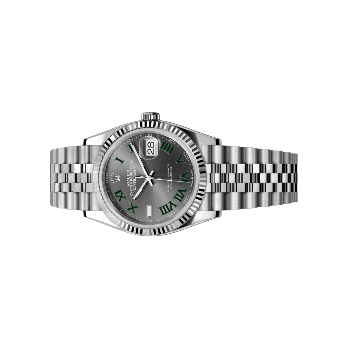 Rolex Datejust 126234-0045 Oystersteel White Gold Gray Dial 36mm Unisex Watch – additional product photo 2