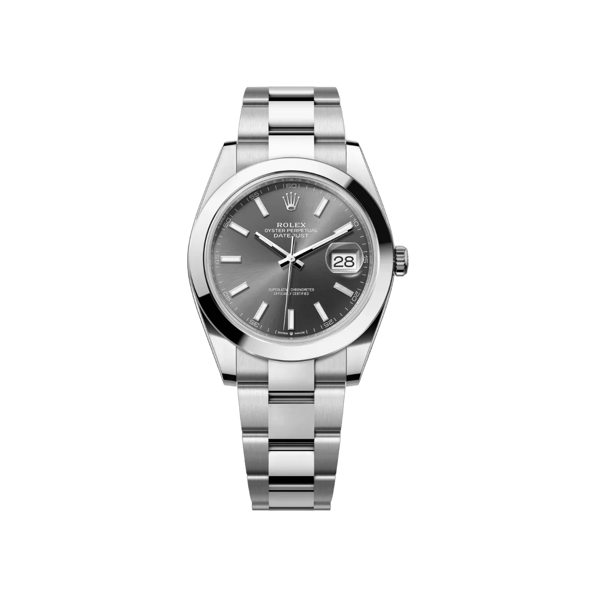 Rolex Datejust 126300-0007 Oyster Perpetual 41mm Slate Grey Dial Mens Watch