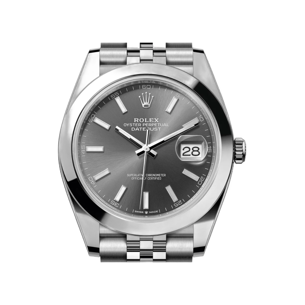 Rolex Datejust 126300-0008 Oyster Perpetual 41Mm Grey Dial Mens Watch – additional product photo 3