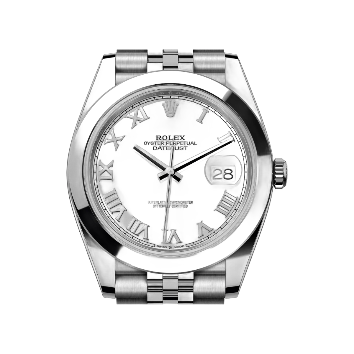 Rolex Datejust 126300-0016 Oyster Perpetual Roman Numerals 41mm White Dial Mens Watch – additional product photo 2