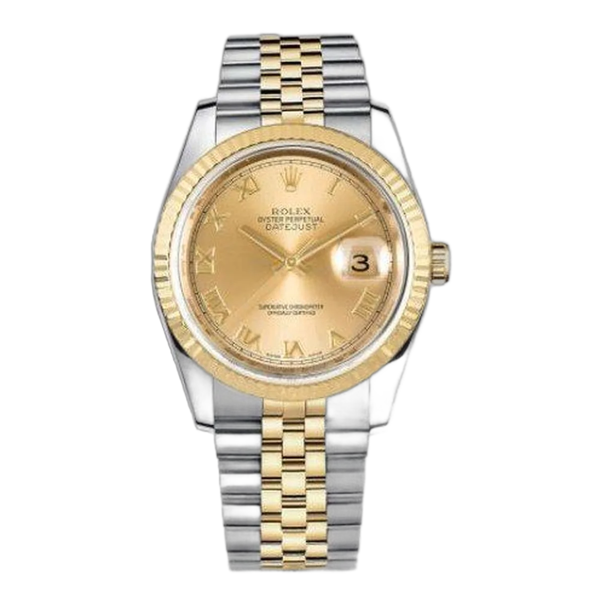 Rolex Datejust 18Kt Yellow Gold 36Mm Men's Watch
