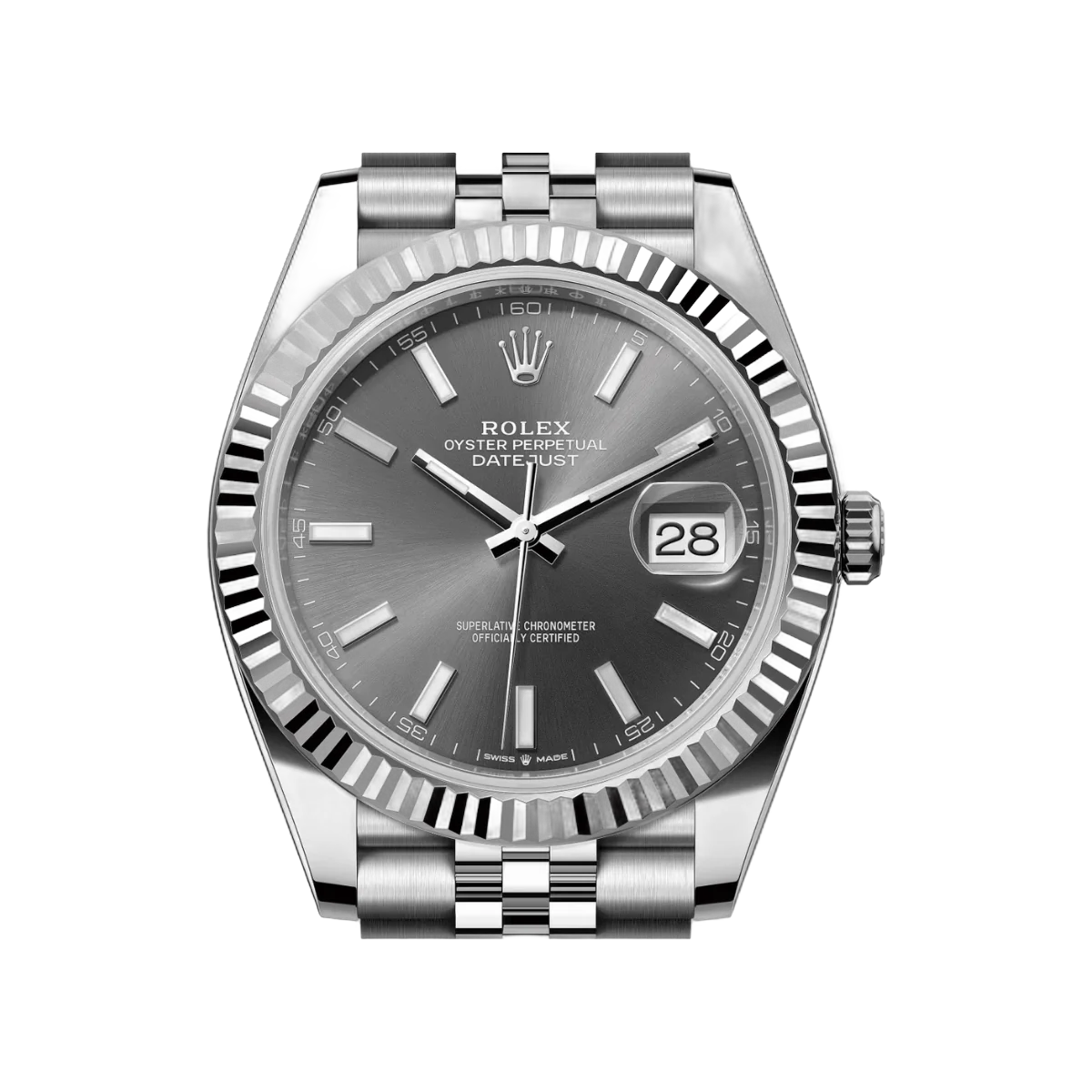 Rolex Datejust 41 Oyster Perpetual 126334-0014 White Gold 41mm Grey Dial Mens Watch – additional product photo 3