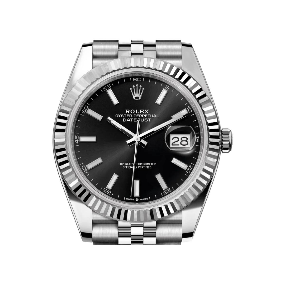 Rolex Datejust 41 Oyster Perpetual 126334-0018 White Gold 41mm Black Dial Men's Watch – additional product photo 3