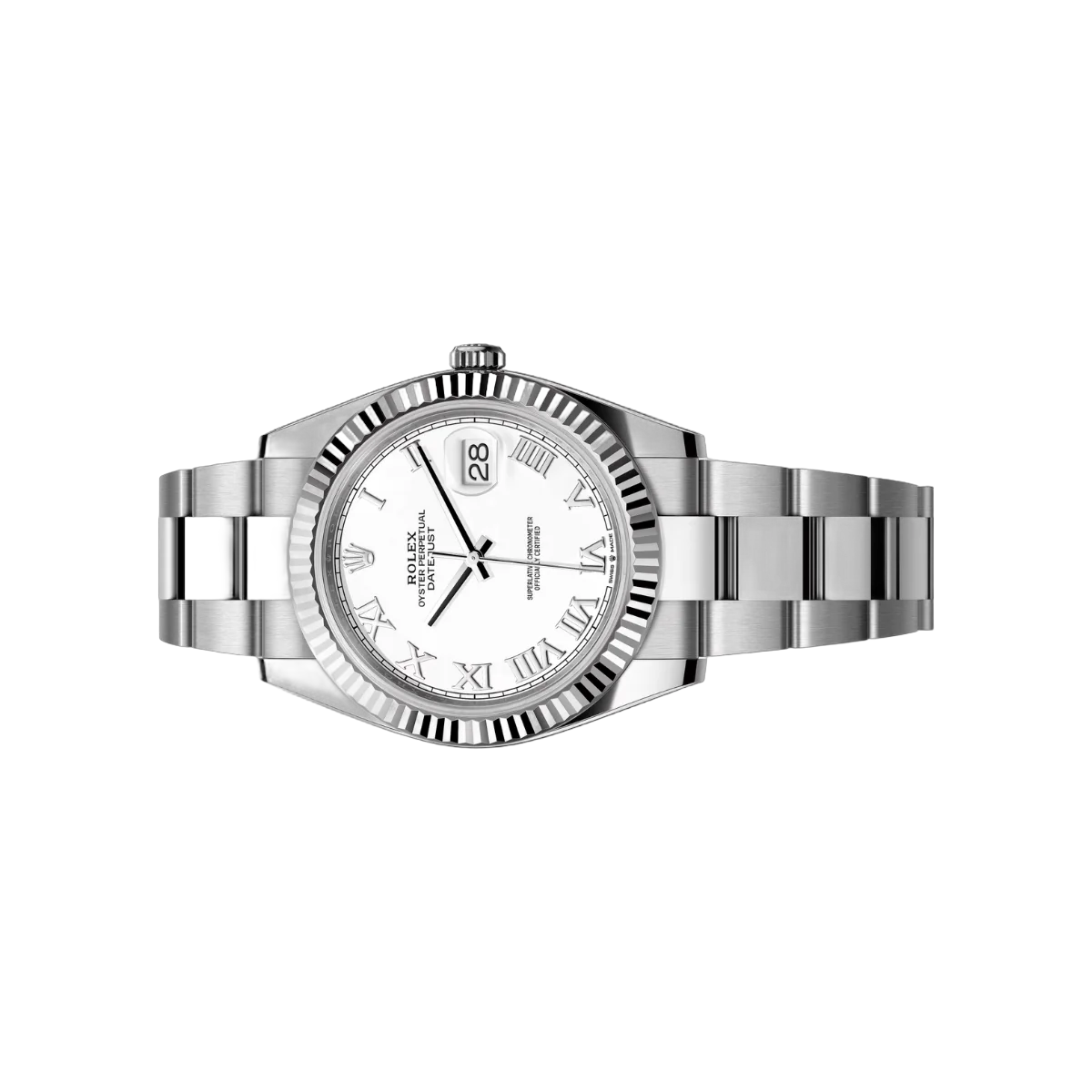 Rolex Datejust 41 Oyster Perpetual 126334-0023 White Gold Roman Numerals 41mm White Dial Mens Watch – additional product photo 2
