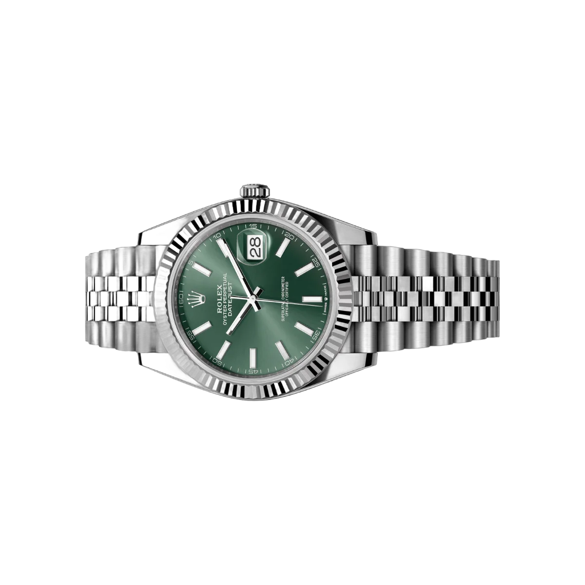 Rolex Datejust 41 Oyster Perpetual 126334-0028 White Gold 41mm Mint Green Dial Mens Watch – additional product photo 3