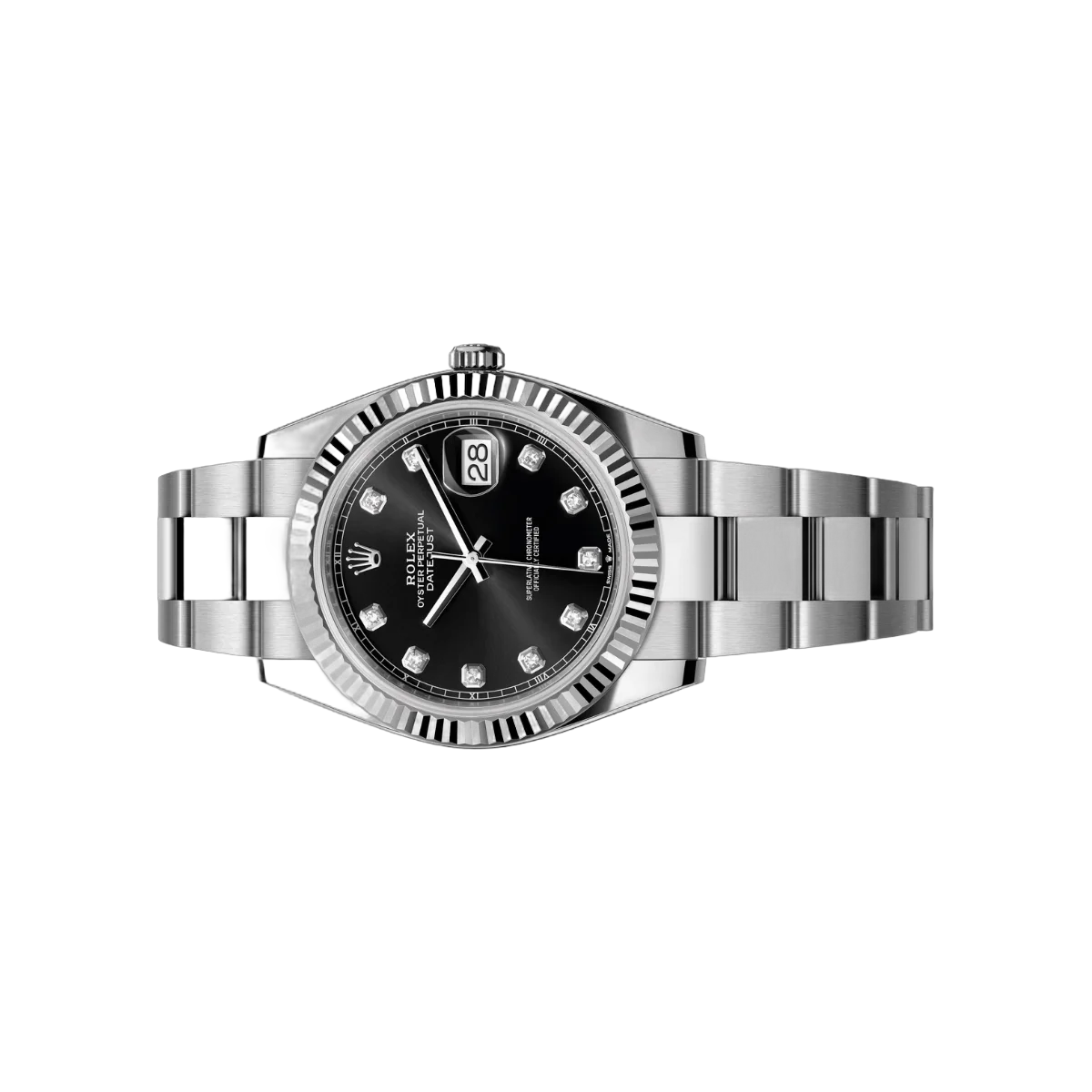 Rolex Datejust 41 Oysters Perpetual 126334-0011 White Gold 41mm Black Diamond Dial Men's Watch – additional product photo 2