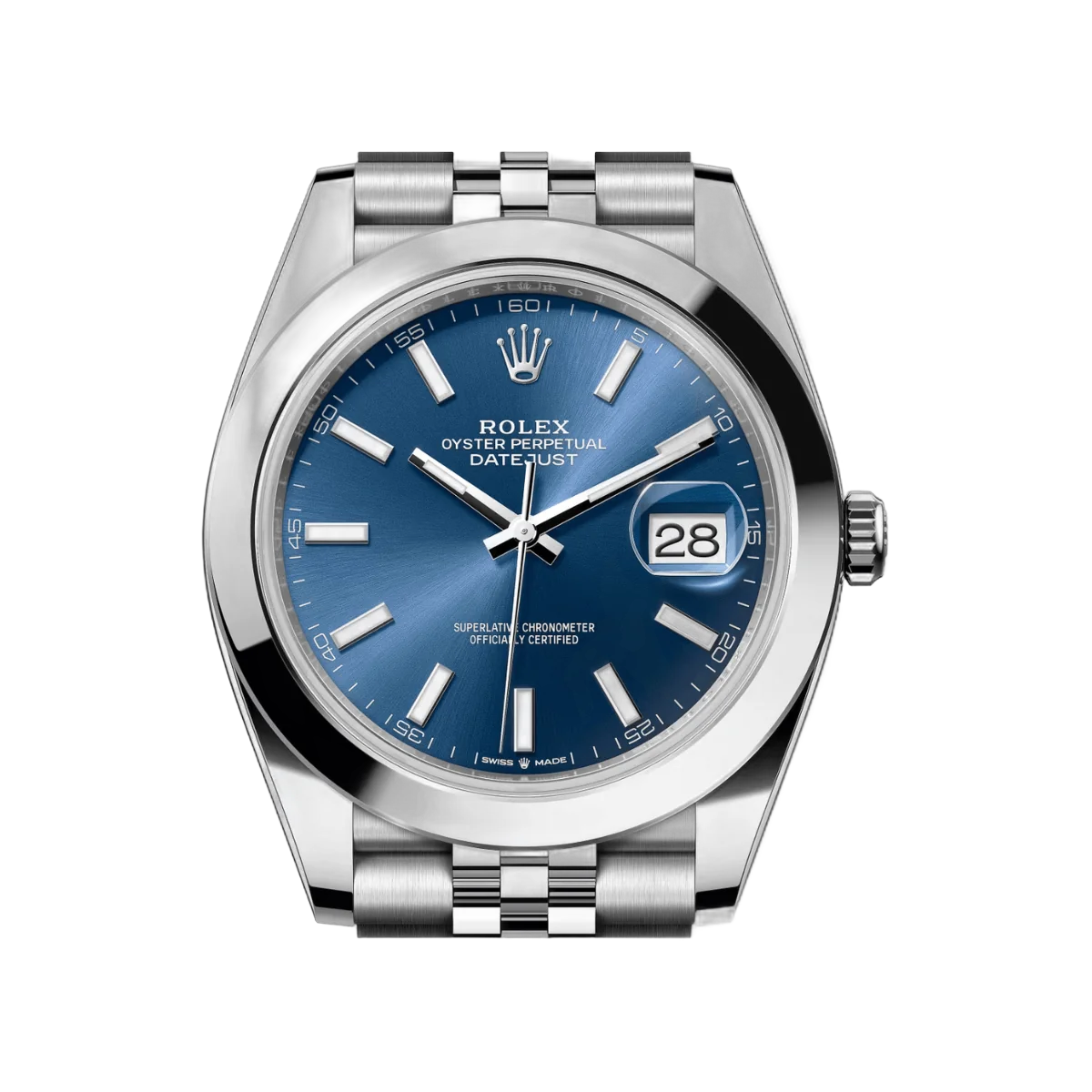 Rolex Datejust m126300-0002 Oyster Perpetual 41mm Blue Index Dial Mens Watch – additional product photo 3