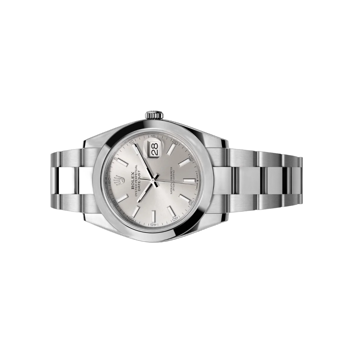 Rolex Datejust m126300-0003 Oyster Perpetual Stainless Steel 41Mm Silver Dial Men's Watch – additional product photo 2