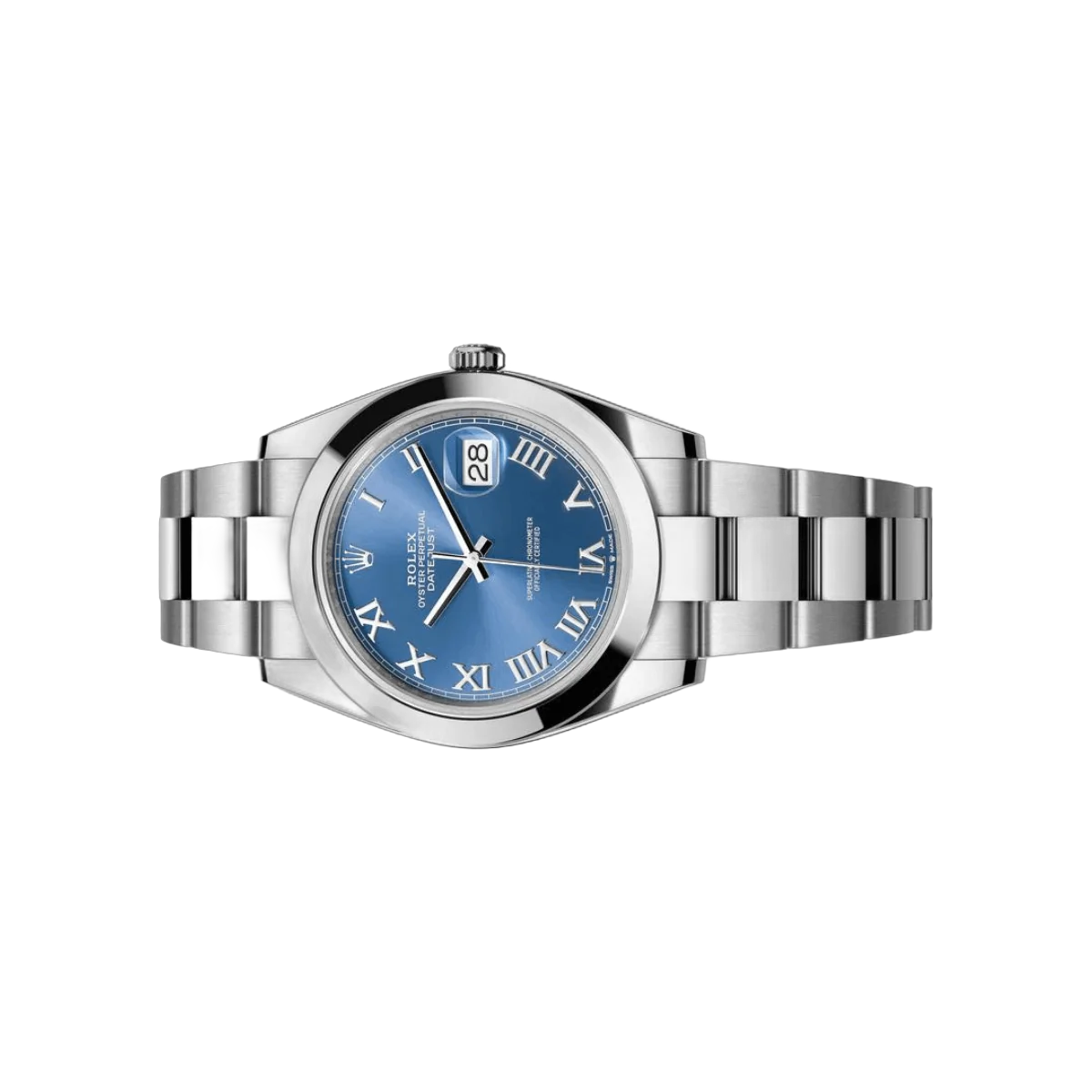Rolex Datejust m126300-0017 Smooth Bezel Blue Roman Dial – additional product photo 2