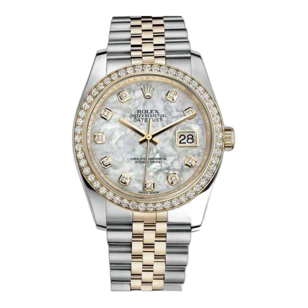 Rolex Datejust Stainless Steel & 18Kt Yellow Gold 36Mm Ladies Watch