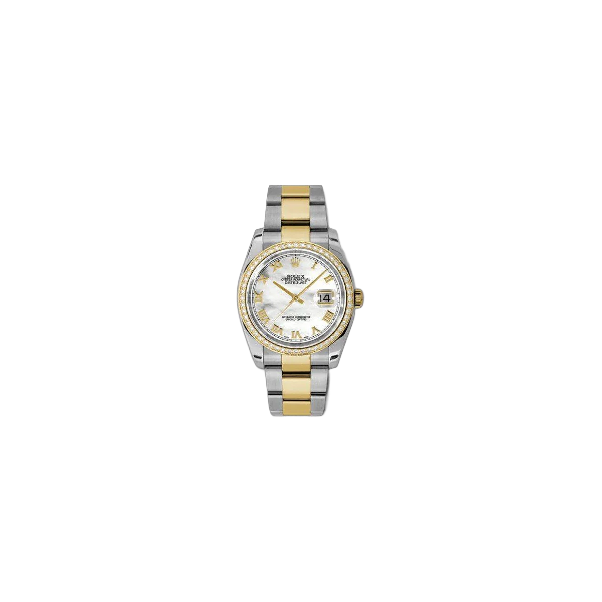 Rolex Datejust Stainless Steel & 18Kt Yellow Gold 36Mm Ladies Watch