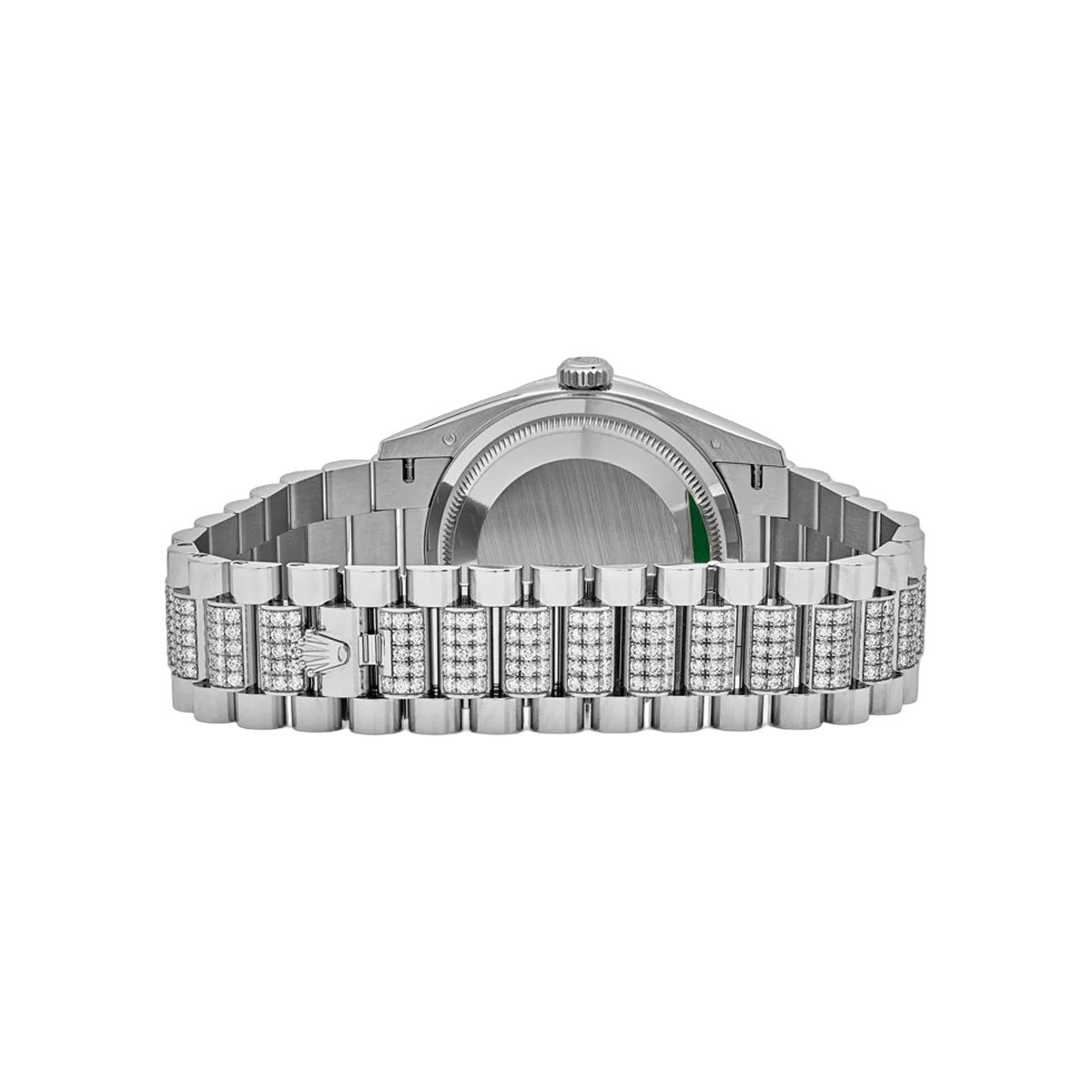 Rolex Day-Date 128349RBR White Gold 36mm Diamond Bezel & Diamond Paved Dial Ladies Watch – additional product photo 4