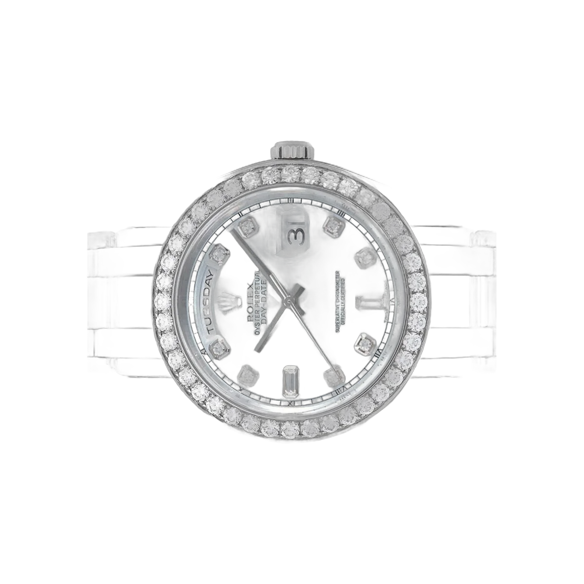 Rolex Day Date 18946 Special Edition Stainless Steel 39mm Ladies Watch – additional product photo 2