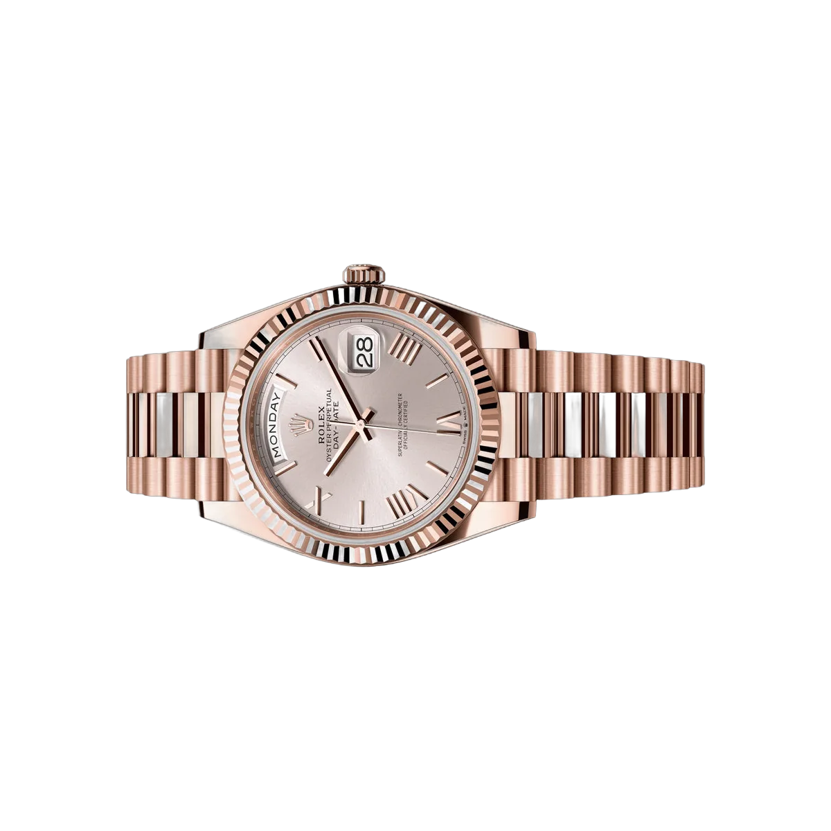 Rolex Day-Date 228235-0001 Everose Gold 40mm Sundust Roman Dial Men's Watch – additional product photo 2