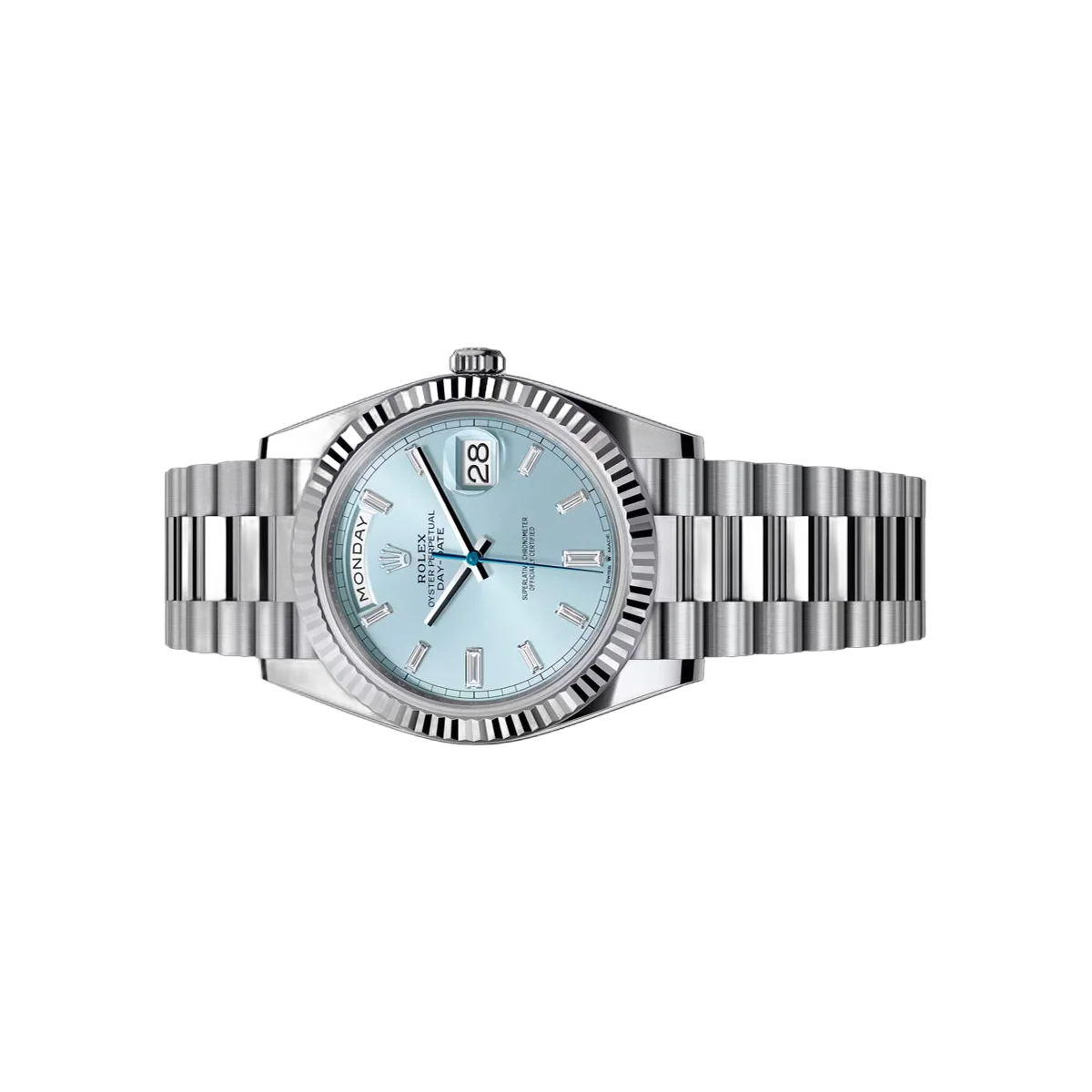 Rolex Day-Date 228236-0006 Platinum 40mm Ice Blue Diamond Dial Men's Watch – additional product photo 2