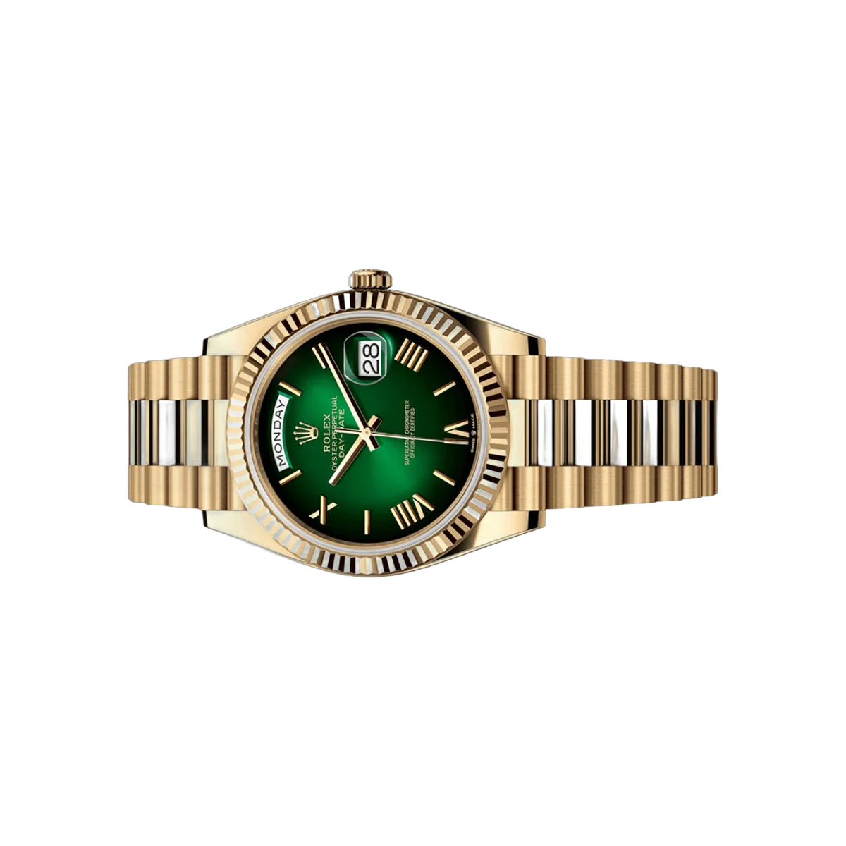 Rolex Day-Date 228238-0069 Yellow Gold 40mm Green Ombre Dial Men's Watch – additional product photo 2