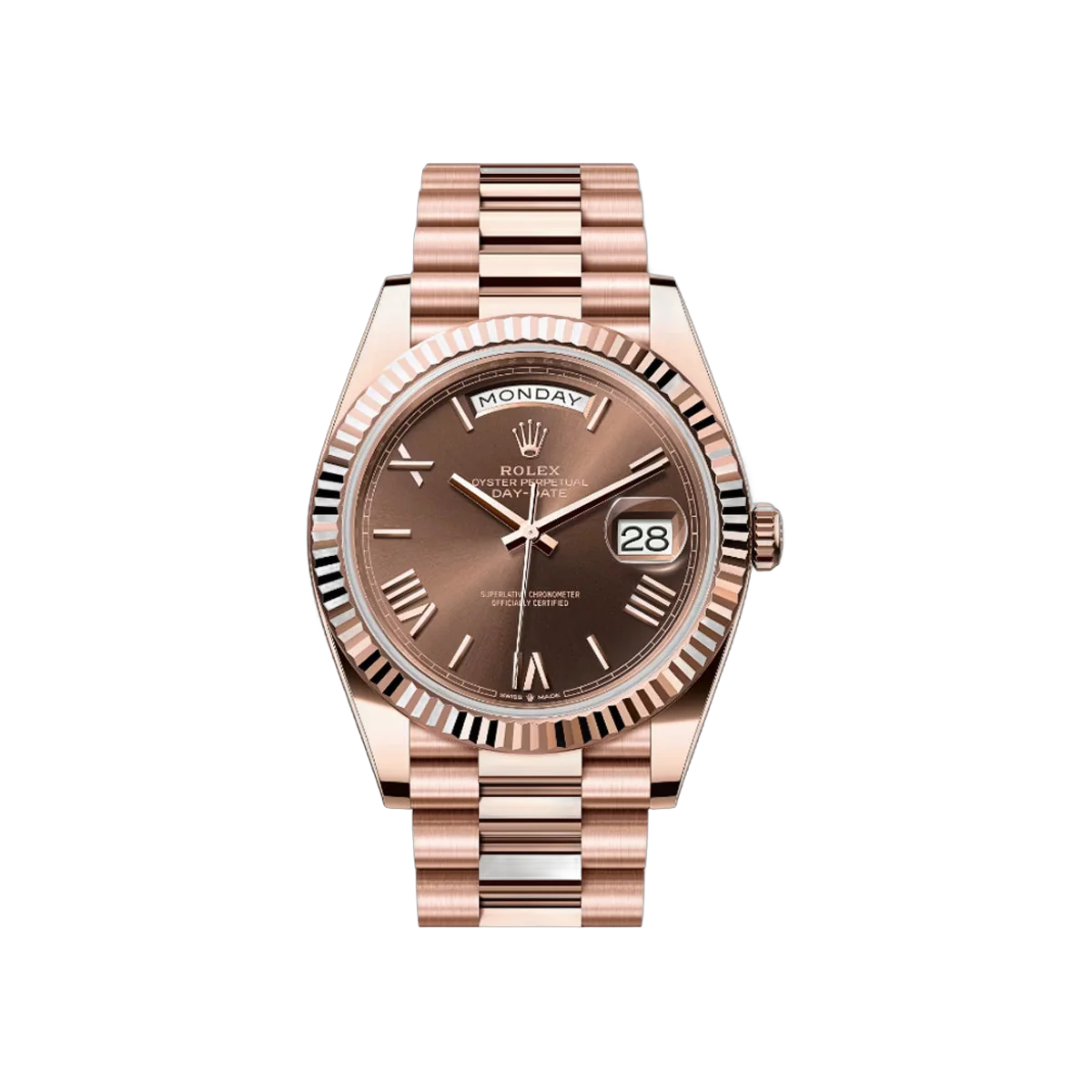 Rolex Day-Date 40 228235 CHORP Rose Gold 40mm Chocolate Dial Men's Watch – additional product photo 2