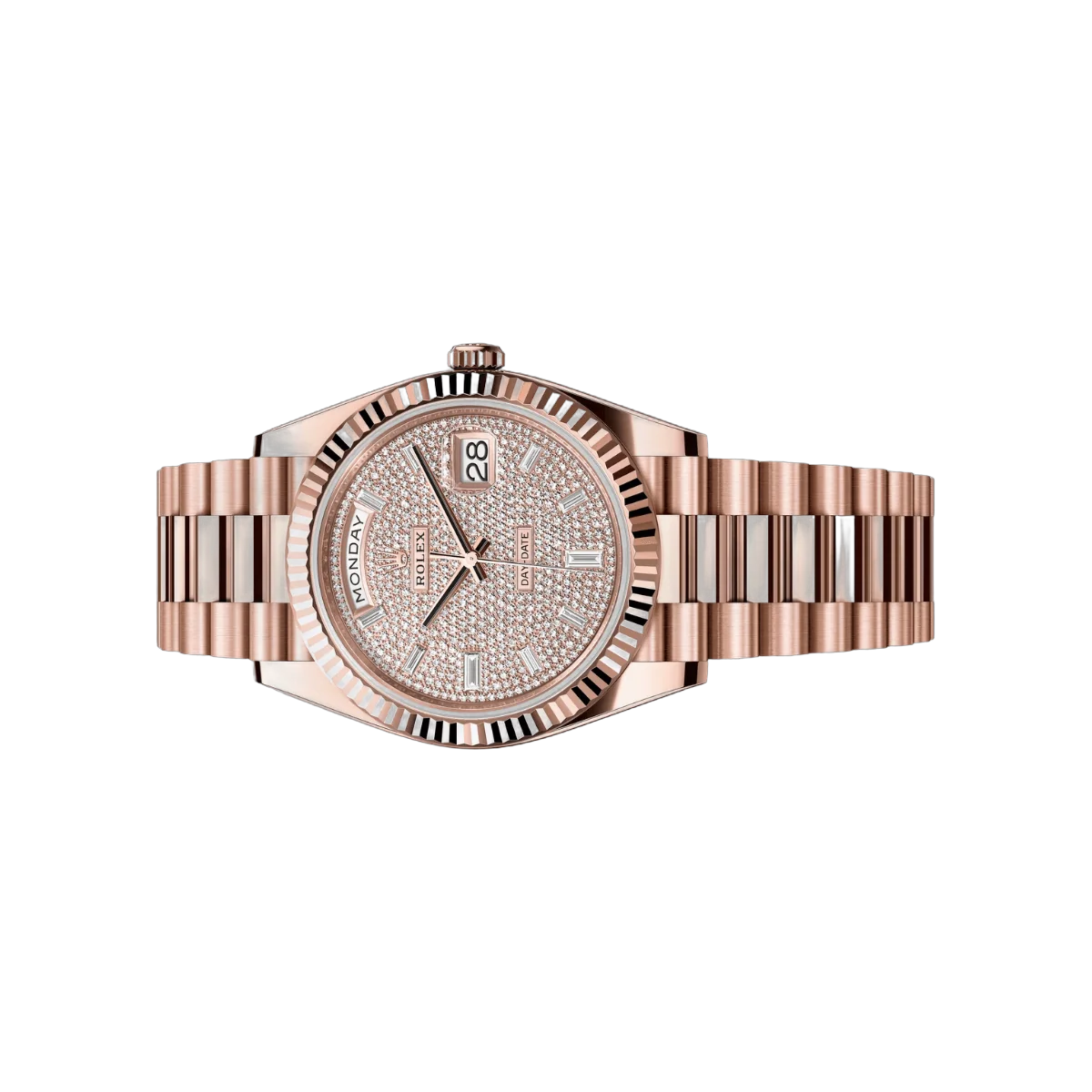 Rolex Day-Date 40 Oyster Perpetual 228235-0036 18ct Everose Gold Diamond Paved Dial 40mm Mens Watch – additional product photo 3