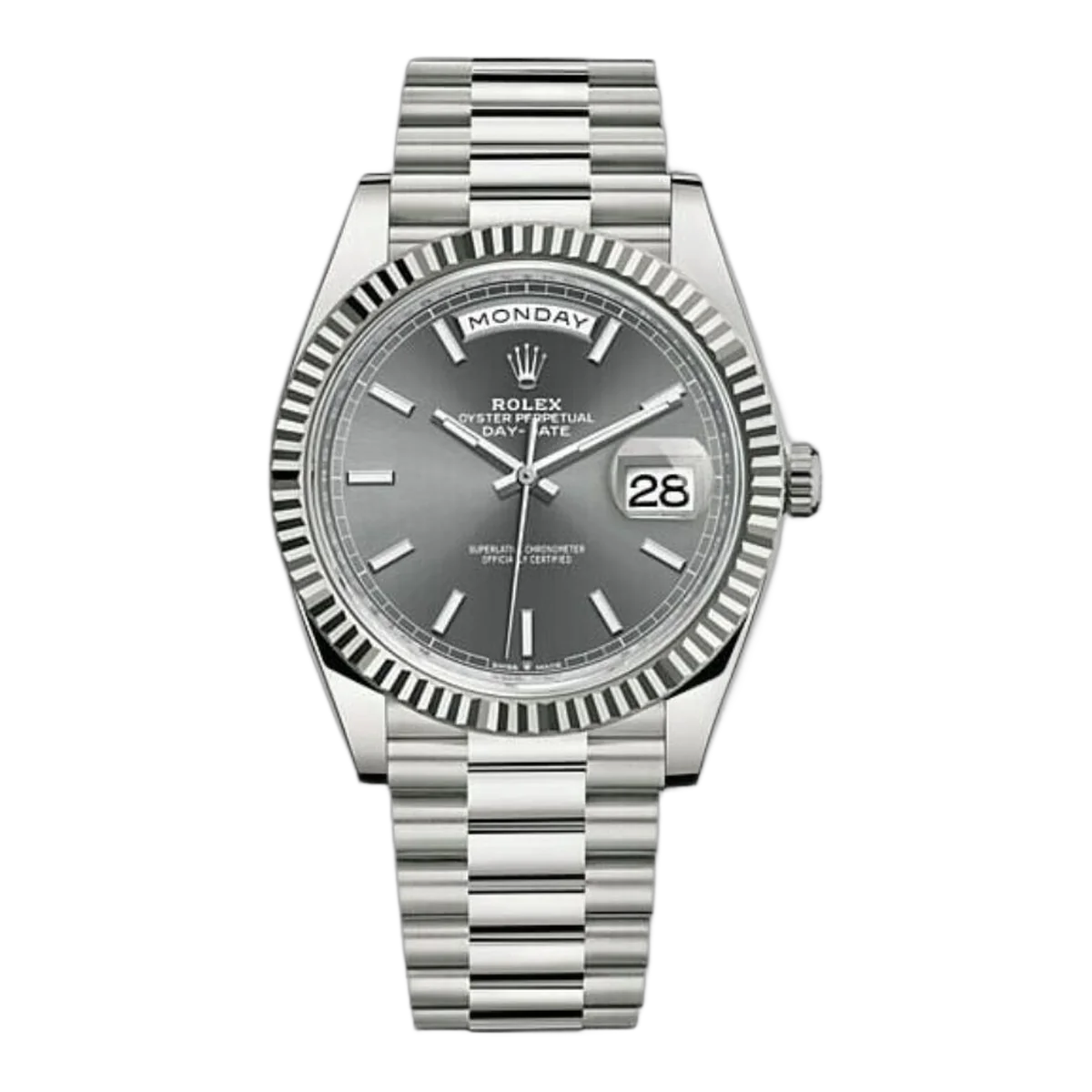 Rolex Day-Date M228239-0060 40 Mm Oyster White Gold