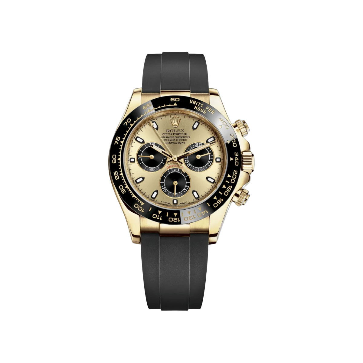 Rolex Daytona 116518LN CHBKOF 18CT Yellow Gold 40mm Champagne Black Dial Mens Watch