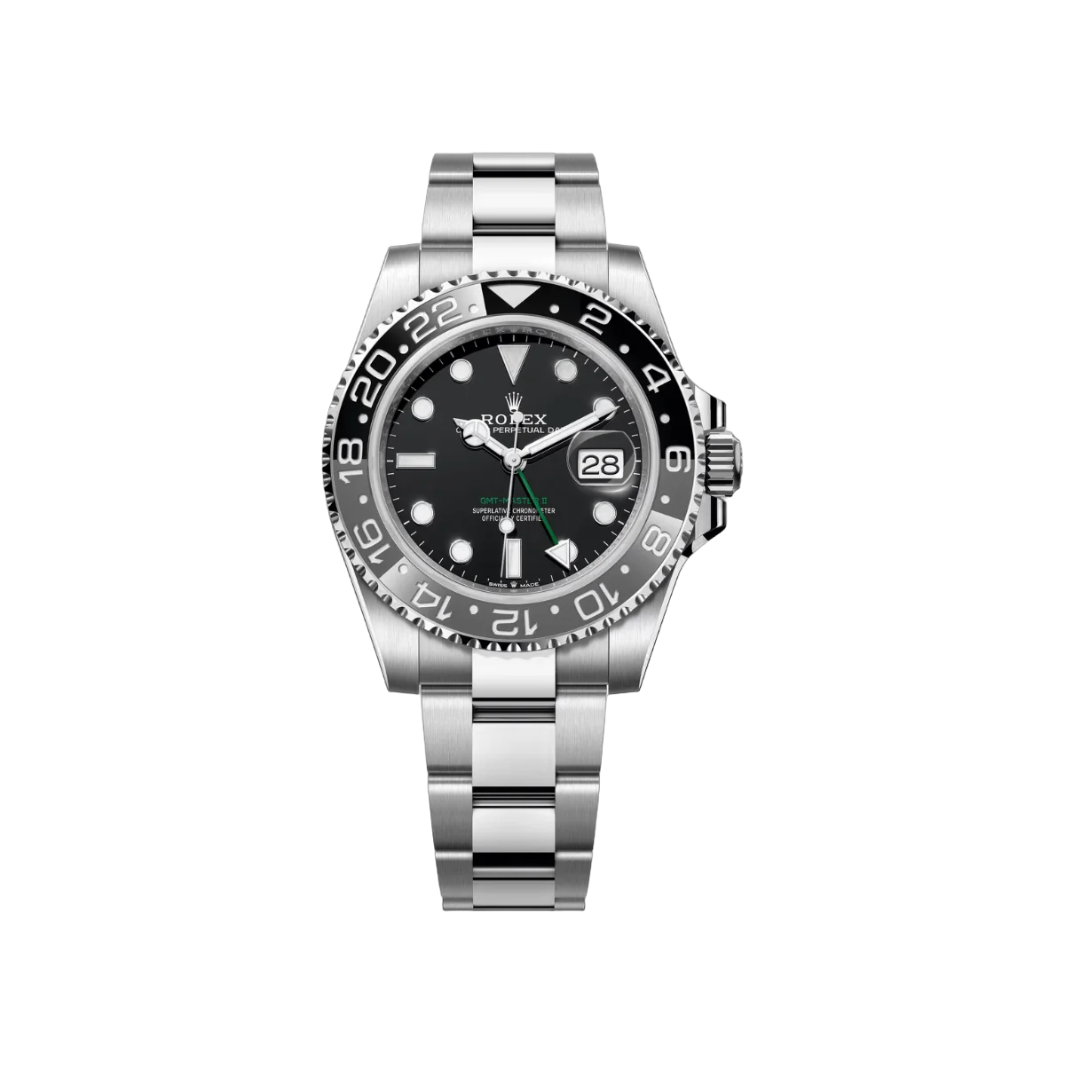 Rolex Gmt Master II 126710GRNR-0004 Oyster Steel Bruce Wayne Oyster Bracelet 40mm Men's Watch
