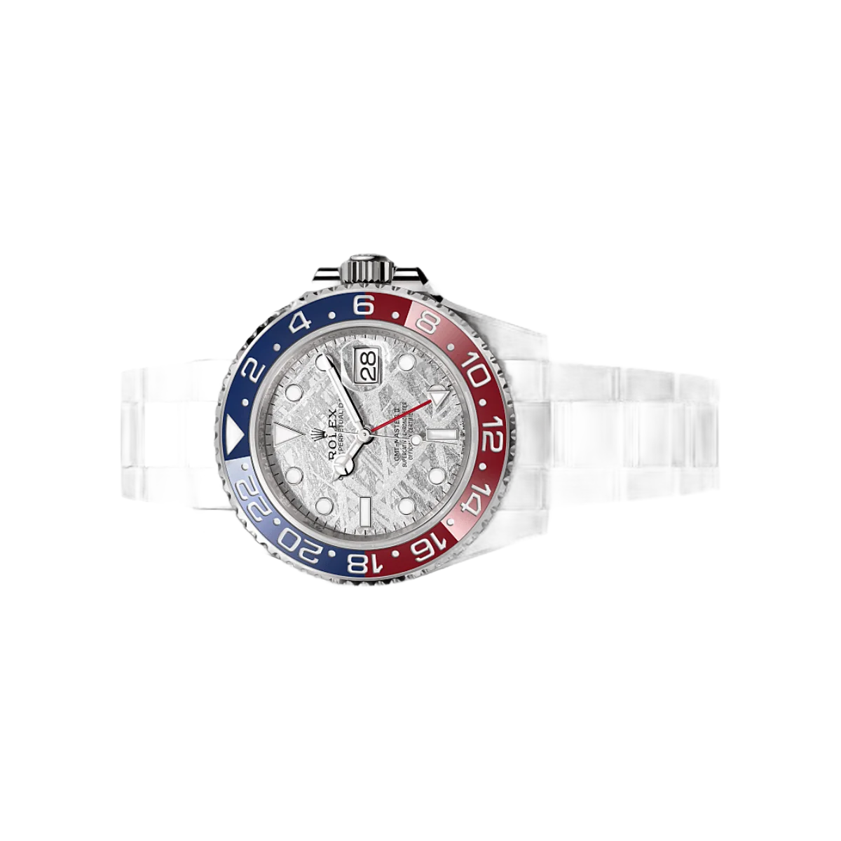 Rolex GMT Master II 126719BLRO-0002 Automatic 18ct White Gold Pepsi Bezel Meteorite Dial โ additional product photo 4