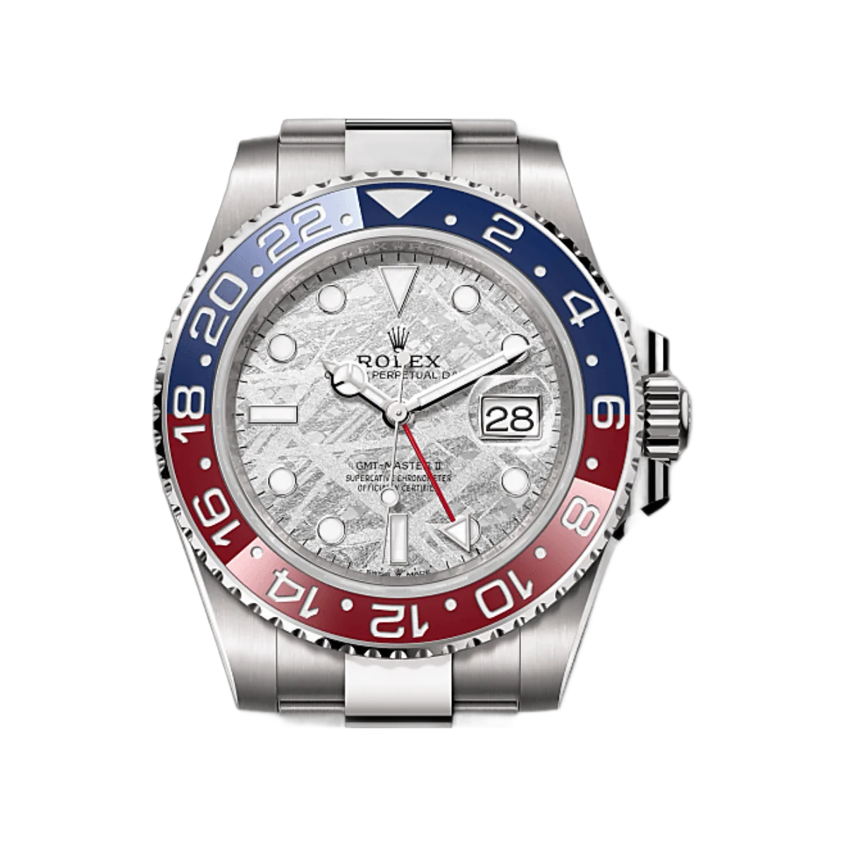 Rolex GMT Master II 126719BLRO-0002 Automatic 18ct White Gold Pepsi Bezel Meteorite Dial โ additional product photo 5