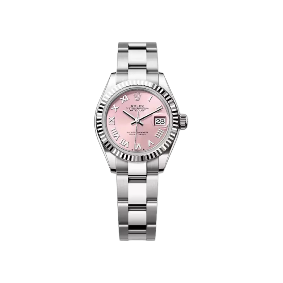 Rolex Lady-Datejust 279174-0018 Oystersteel-White Pink Dial 28mm Women’s Watch