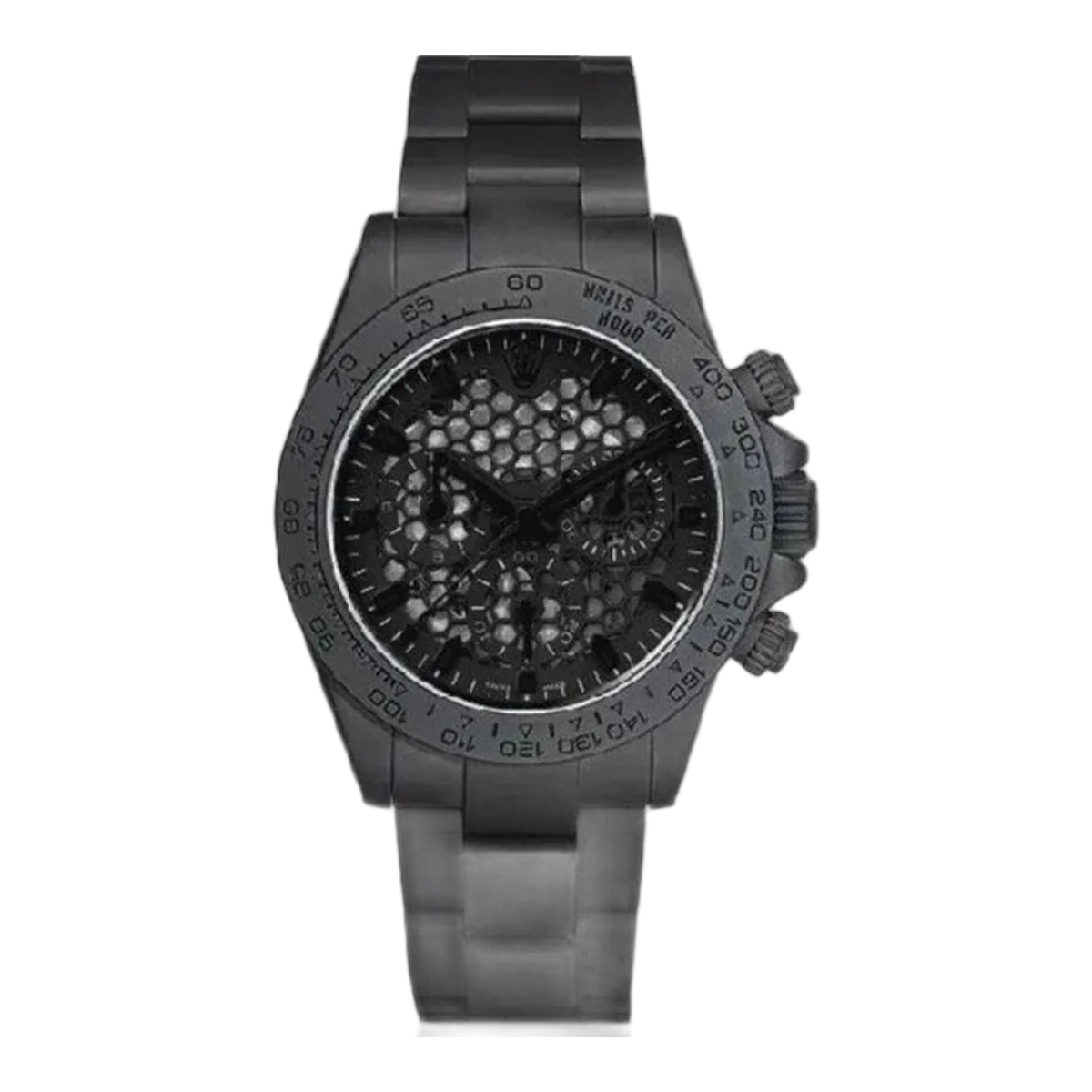 Rolex Mad Paris Customized Daytona 116520 Black Pvd Limited Edition Men's Watch