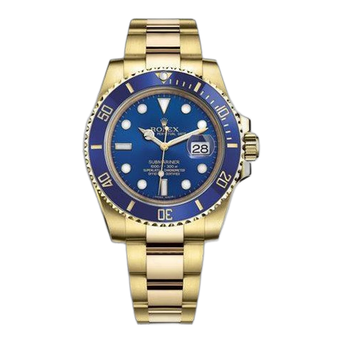 Rolex Oyster Perpetual Submariner Date 40Mm 18Kt Yellow Gold Men's Watch