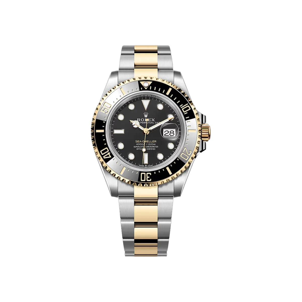 Rolex Sea Dweller 126603-0001 Black Dial 43mm 18Kt Yellow Gold And Stainless Steel Men's Watch