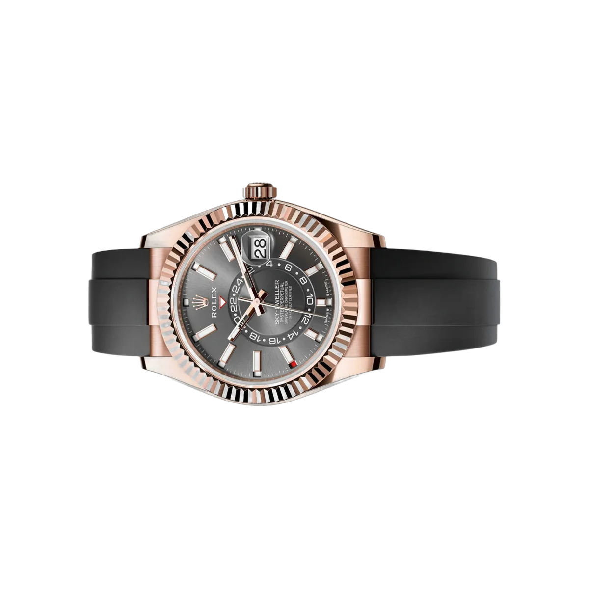 Rolex Sky-Dweller 336235-0004 Rose Gold 42mm Gray Dial Men's Watch – additional product photo 2