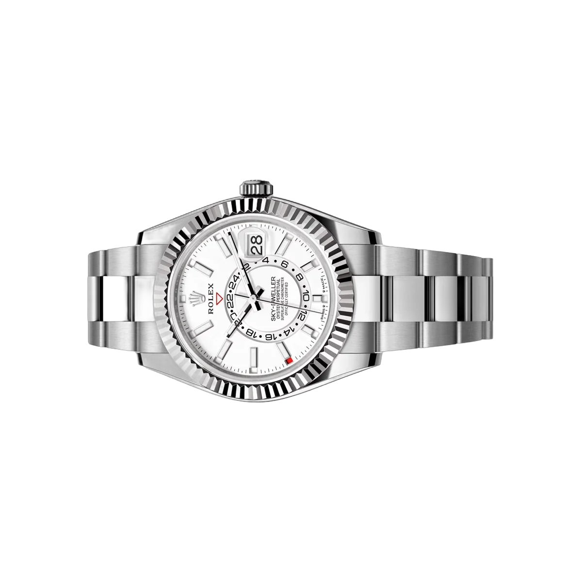 Rolex Sky Dweller 336934-0003 Steel & White Gold Fluted Bezel 42mm Men's Watch – additional product photo 2
