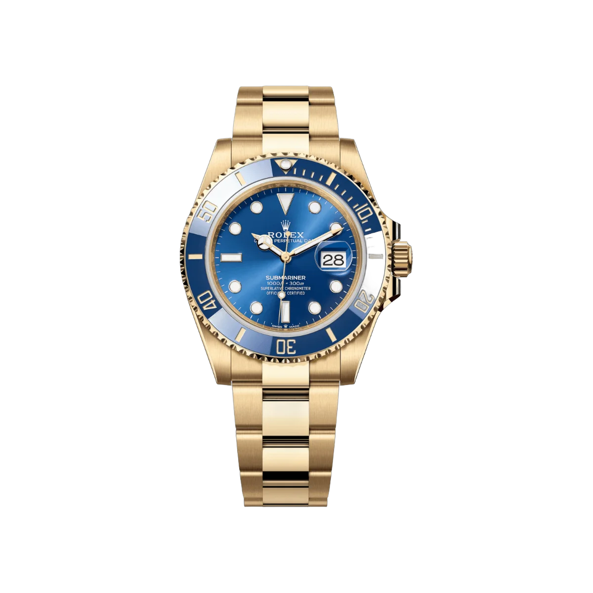 Rolex Submariner Date 126618LB-0002 Yellow Gold Royal Blue Dial 41mm Men’S Watch