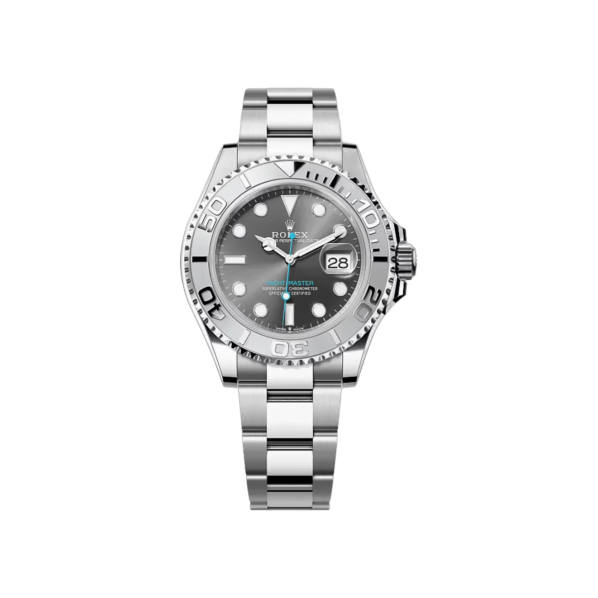 Rolex Yacht Master 126622-0001 Dark Rhodium Platinum Bezel Oystersteel 40mm Gray Dial Men's Watch