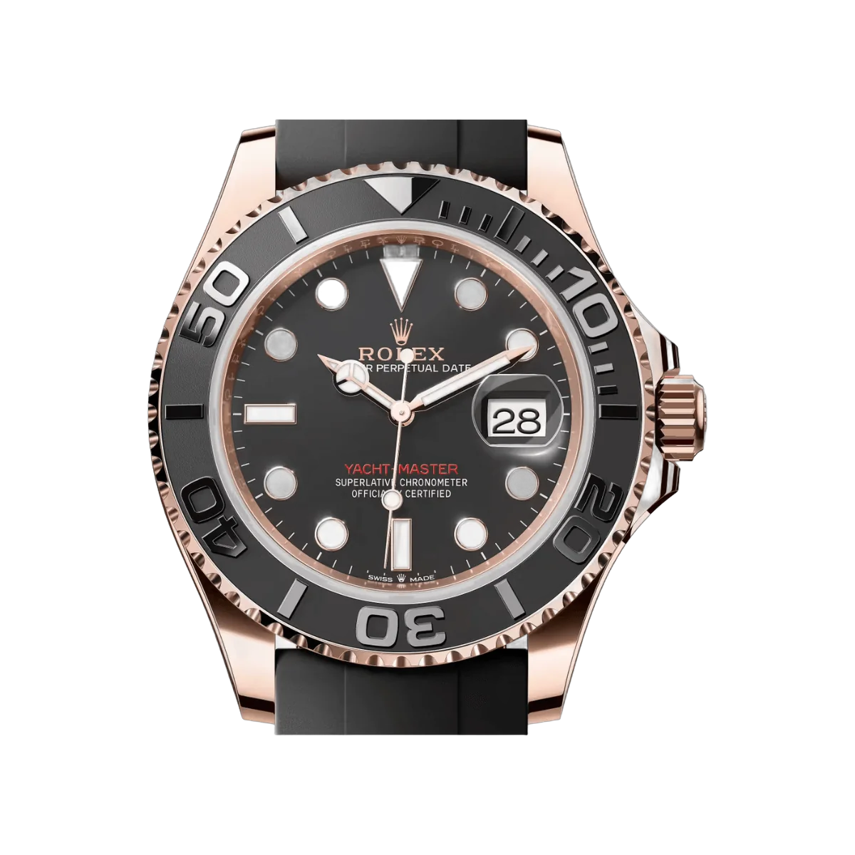 Rolex Yacht Master 126655-0002 40mm Everose Gold Black Dial Men's Watch – additional product photo 3