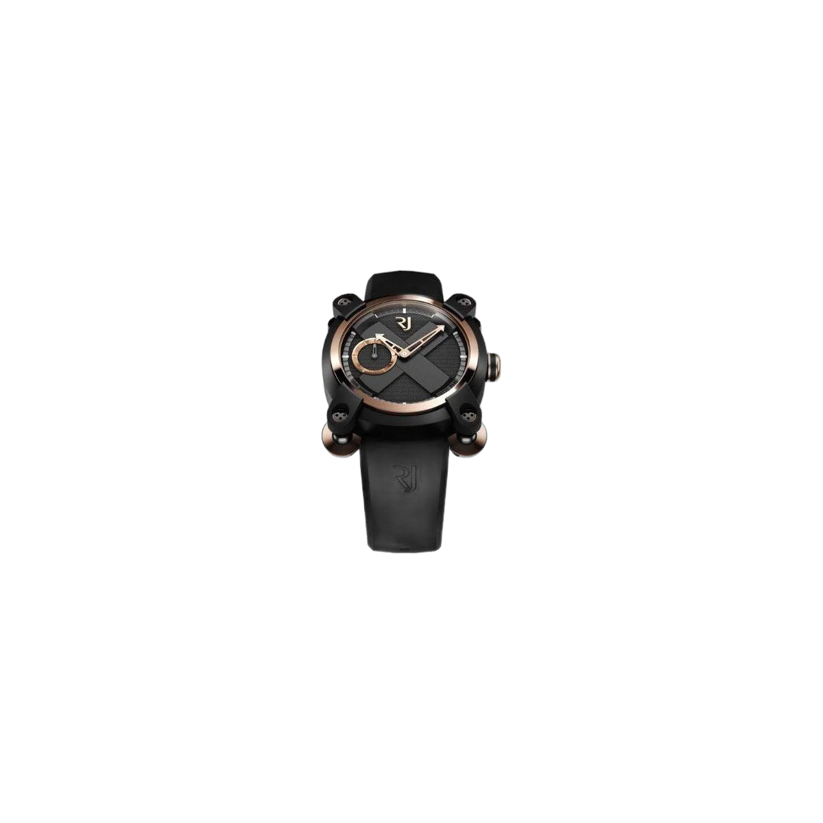 Romain Jerome Moon Invader Red Metal Chronograph 46Mm Black Pvd Coated Steel &Amp; 18Kt Rose Gold Men's Watch