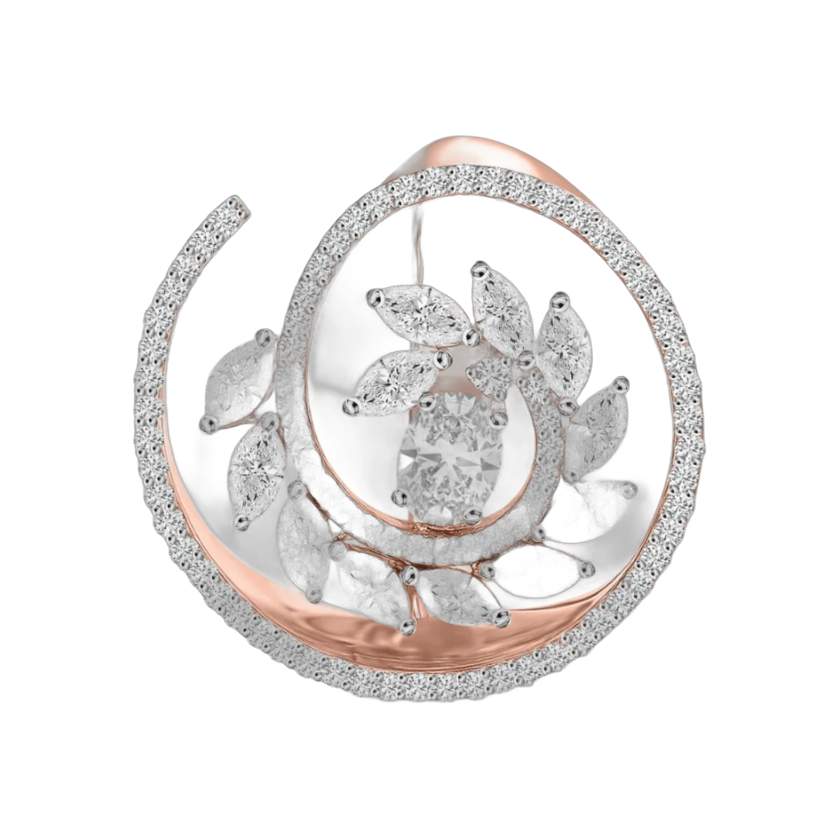 Round-Oval-Marquise Ring-HRD-F-G/VS 1.81 CTS- A19R,Total Wt -10.03gm – additional product photo 2