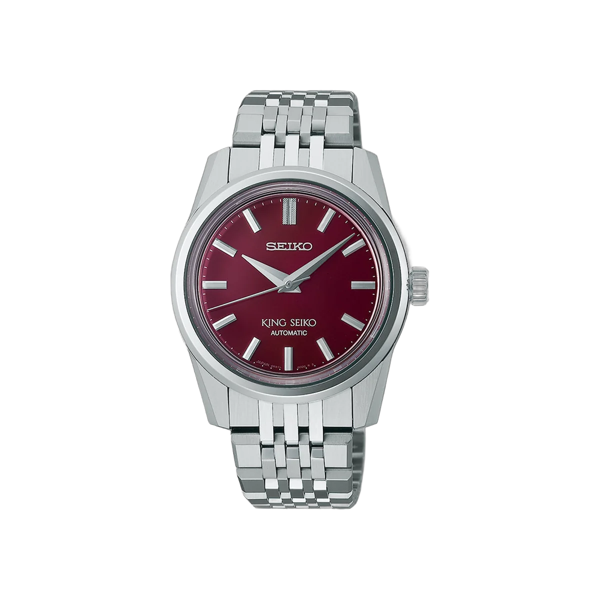 Seiko King Seiko SPB287J1 Stainless Steel 37mm Red Dial Men's Watch