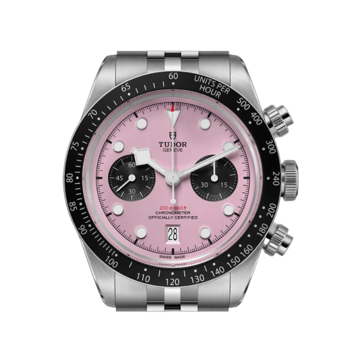 Tudor Black Bay Chrono M79360N-0019 Stainless Steel 41mm Inter Miami Pink Dial Men's Watch – additional product photo 3