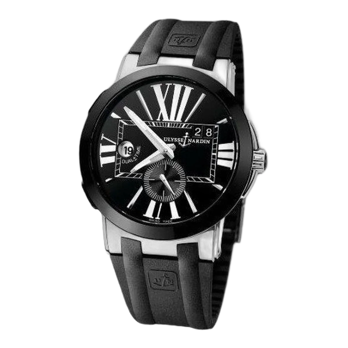 Ulysse Nardin Executive Dual Time Stainless Steel 43Mm Men's Watch