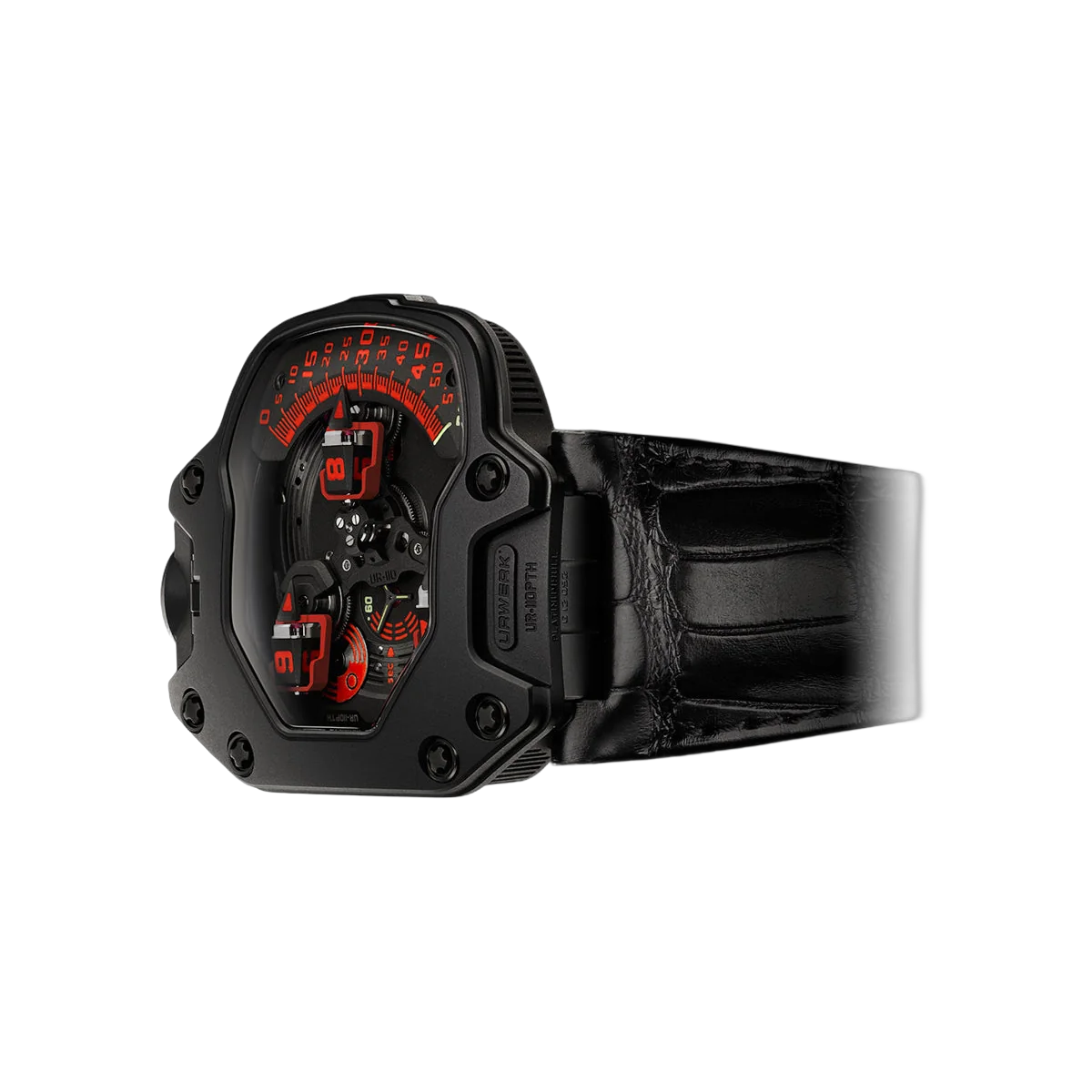 Urwerk UR-110 PTH Titanium and Blackened Platinum 47mm Black Dial Men's Watch – additional product photo 2