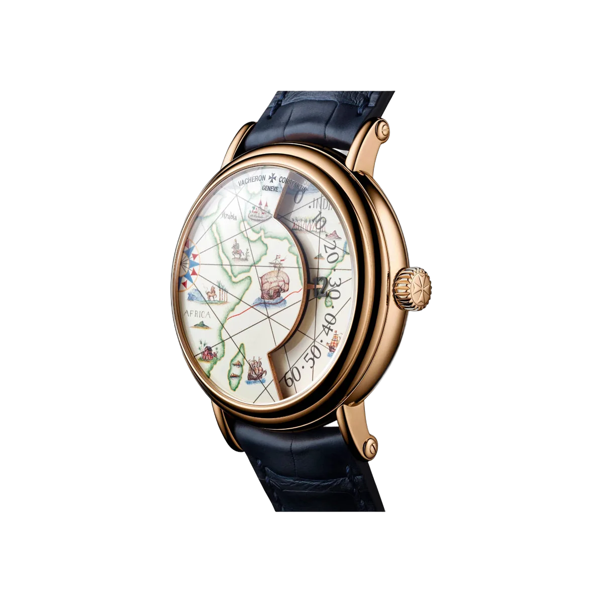 Vacheron Constantin Métiers d'Art 7500U/000R-B688 Tribute To Great Explorer Vasco Da Gama Pink Gold 41mm Grand Feu Enamel Dial Men's Watch – additional product photo 3